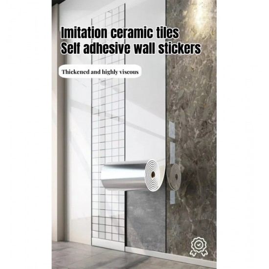 ΑΥΤΟΚΟΛΛΗΤΗ ΔΙΑΚΟΣΜΗΤΙΚΗ ΤΑΠΕΤΣΑΡΙΑ ΤΟΙΧΟΥ ΑΔΙΑΒΡΟΧΗ ΜΕ ΟΨΗ ΜΑΡΜΑΡΟΥ 3000Χ1200Χ2mm - BS1778L