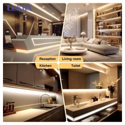 LUKtiX LK-UK10M3 COB LED ΤΑΙΝΙΑ 24V 8MM 320D 12W/M 3000K 900 LUMENS - 10M