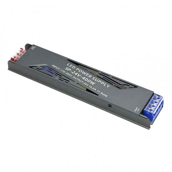 ΤΡΟΦΟΔΟΤΙΚΟ ΜΕΤΑΛΛΙΚΟ ΓΙΑ LED TAINIA 24V DC 400W IP20 PRO SP-24V-400W