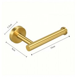 ΧΑΡΤΟΘΗΚΗ ΕΠΙΤΟΙΧΙΑ ΜΕΤΑΛΛΙΚΗ ΙΝΟΧ ΓΙΑ ΧΑΡΤΙ ΥΓΕΙΑΣ 501503 - ΧΡΥΣΗ