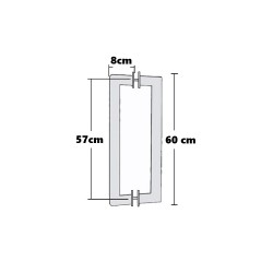 ΧΕΙΡΟΛΑΒΕΣ ΑΝΟΞΕΙΔΩΤΕΣ ΓΙΑ ΓΥΑΛΙΝΗ ΠΟΡΤΑ 120εκ. (2ΤΜΧ)