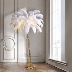 ΜΟΝΤΕΝΡΟ ΦΩΤΙΣΤΙΚΟ ΔΑΠΕΔΟΥ OSTRICH Υ170xΜ120εκ. ΜΕ ΝΤΟΥΙ ΓΙΑ ΛΑΜΠΤΗΡΑ ΣΕ ΛΕΥΚΟ ΧΡΩΜΑ