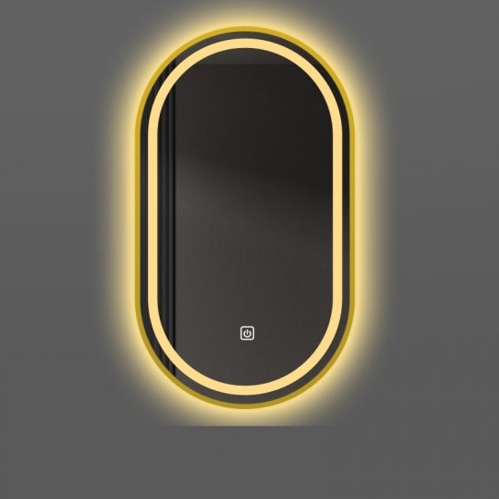 ΟΒΑΛ ΚΑΘΡΕΠΤΗΣ ΜΠΑΝΙΟΥ TOUCH LED 90x60cm 906001