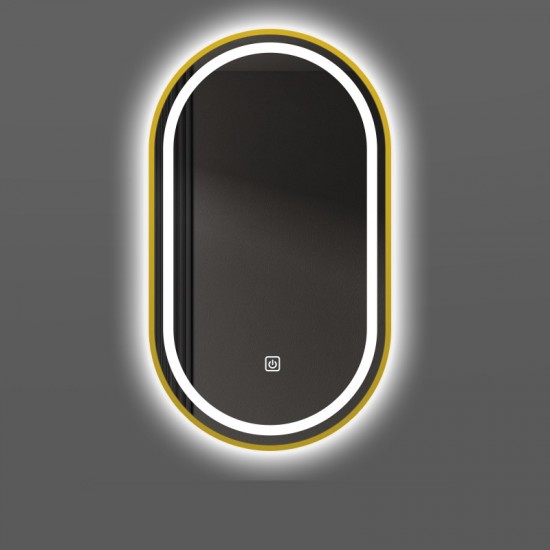 ΟΒΑΛ ΚΑΘΡΕΠΤΗΣ ΜΠΑΝΙΟΥ TOUCH LED 90x60cm 906001