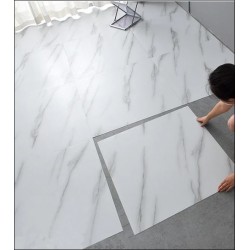 ΠΛΑΣΤΙΚΟ ΔΑΠΕΔΟ ΛΕΥΚΟ PVC ΜΕ ΟΨΗ ΜΑΡΜΑΡΟΥ ΑΥΤΟΚΟΛΛΗΤΟ 80Χ80εκ.